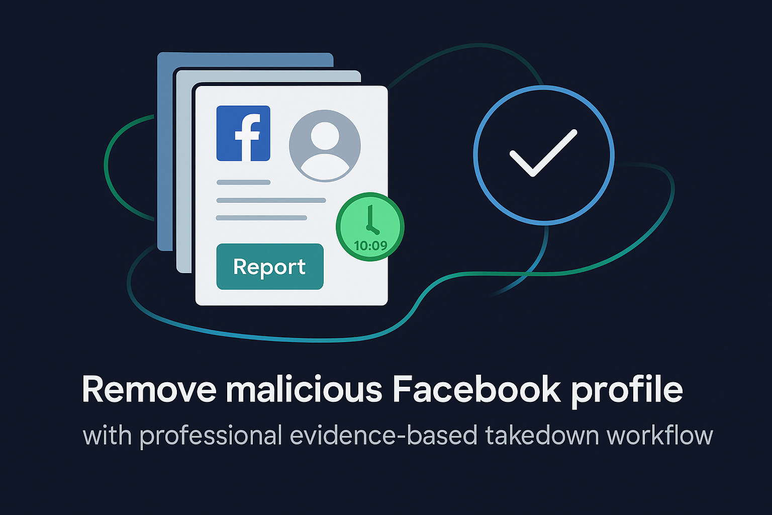 Evidence-based workflow for reporting a malicious Facebook profile so the account is disabled